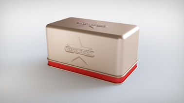 Chine FDA BV a gravé la boîte en refief rectangulaire de bidon de cigarette avec le logo adapté aux besoins du client fournisseur